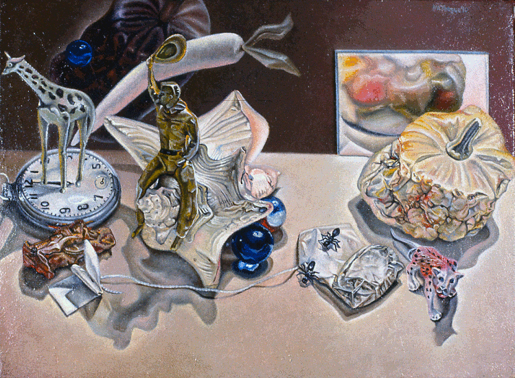 Cowboy Still-Life (oil on canvas)