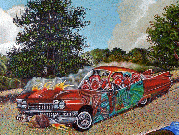 Le Voiture d’un Buffoon Flambé (detail 1)