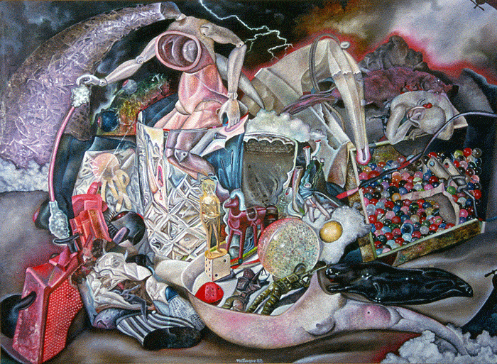 When War Brides Wax Still-Life (oil on canvas)