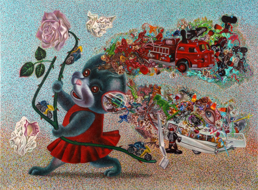 Exit Wounds and Strategies (22" x 30" oil on canvas)