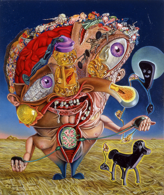 Lymph Node and Tar Baby (oil on canvas) <strong><em>sold</em></strong>